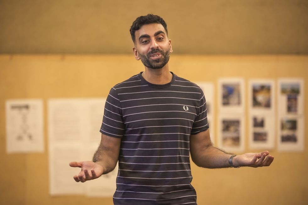 INSET 2 OPTIONAL Waleed Akhtar in rehearsals for The P Word at Bush Theatre. Photo Craig Fuller.14