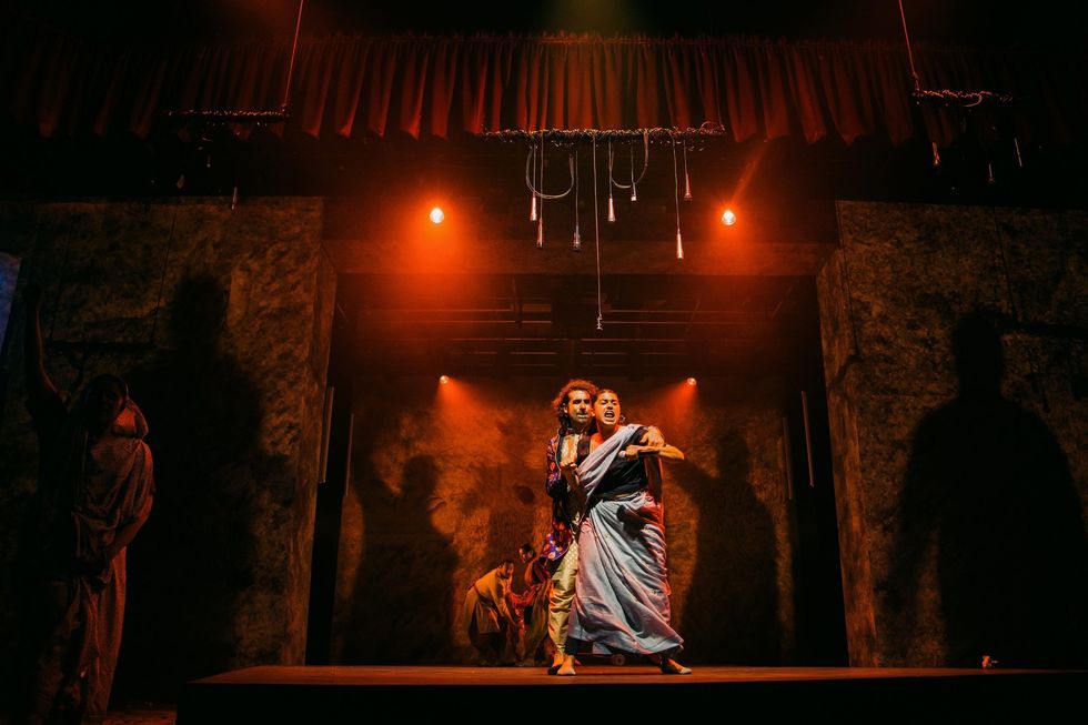 INSET 3 Optional Scott Karim and Saroja Lily Ratnavel in Chasing Hares at Young Vic