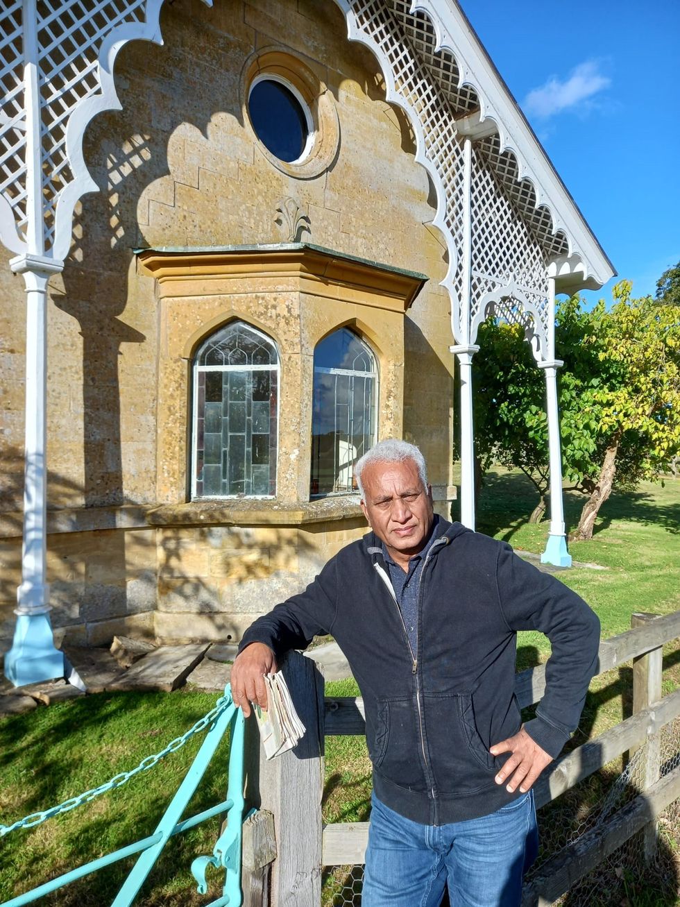 INSET 3 Raj Pal walked with Corinne Fowler