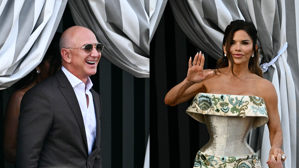 Jeff Bezos and Lauren Sánchez