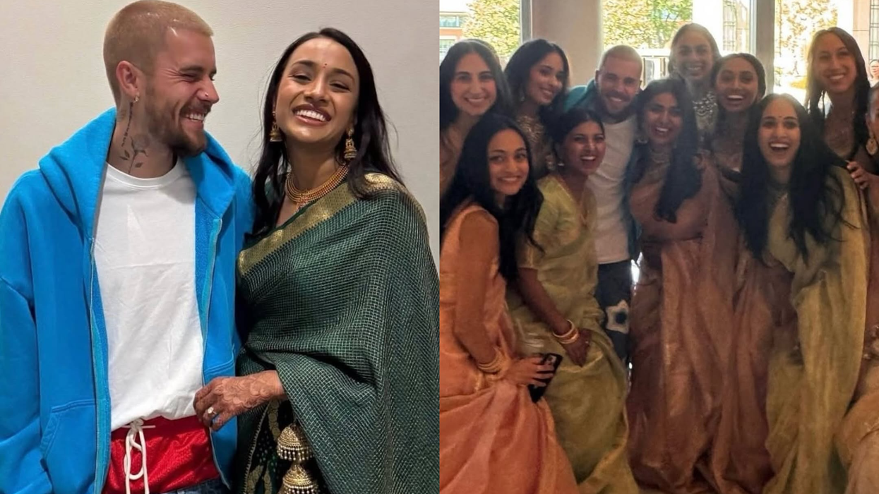 Justin Bieber at an Indian bride’s wedding in Los Angeles