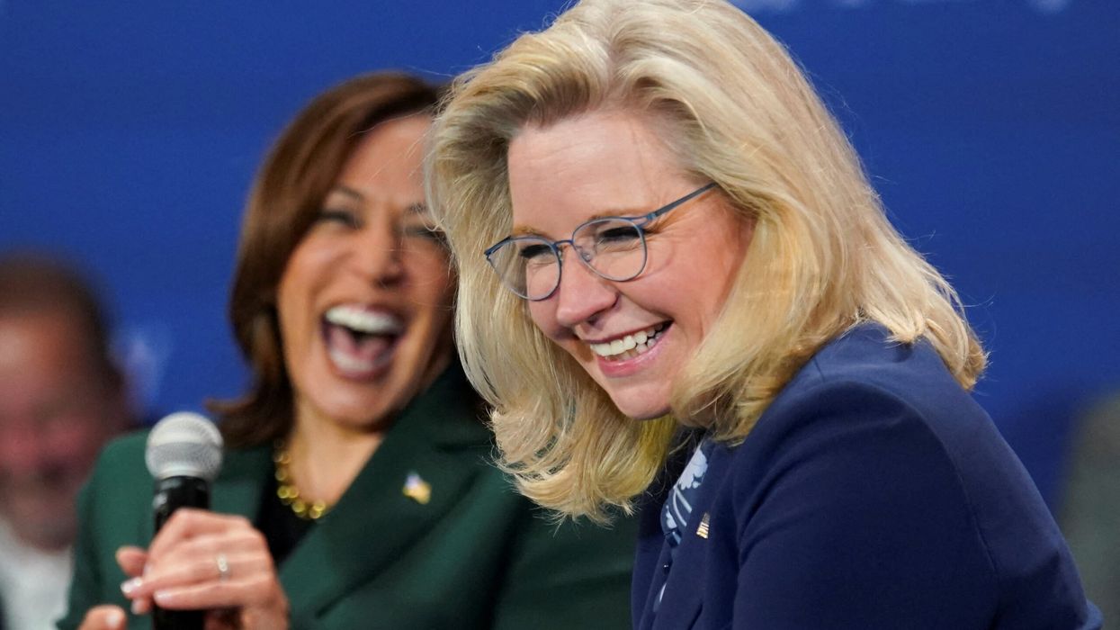 Harris campaigns with Republican Liz Cheney in key states