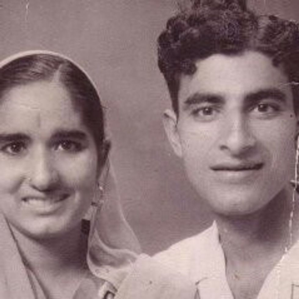 Kamlesh Bajaj with her husband Hari Chand Bajaj