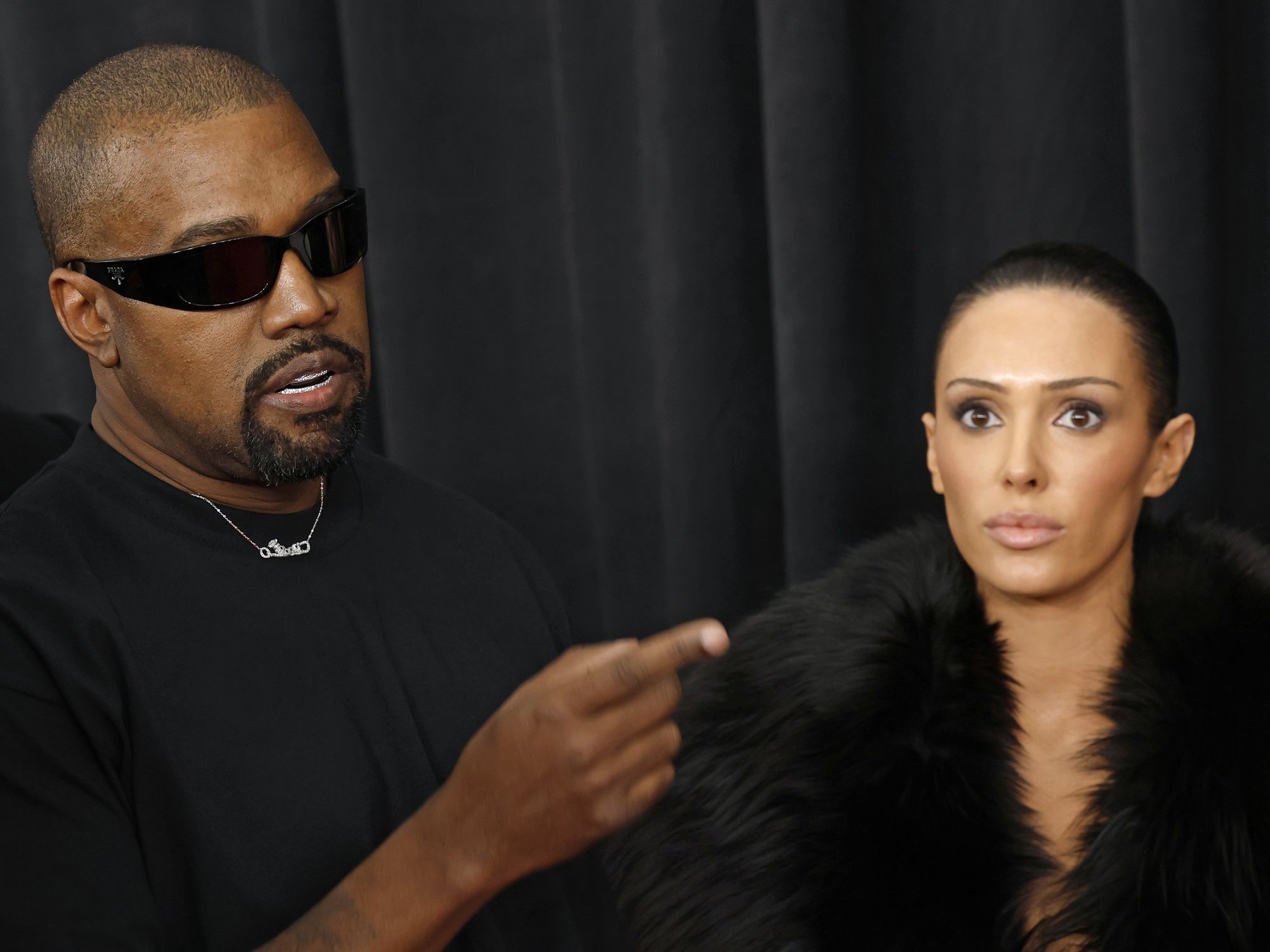 Kanye West and Bianca Censori