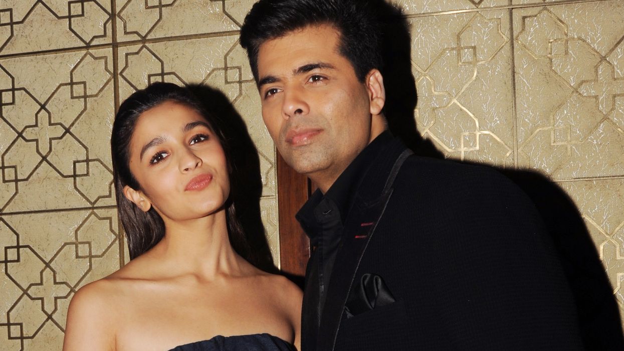 Karan Johar and Alia Bhatt