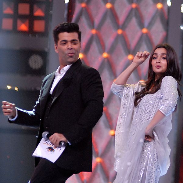 Karan Johar and Alia Bhatt