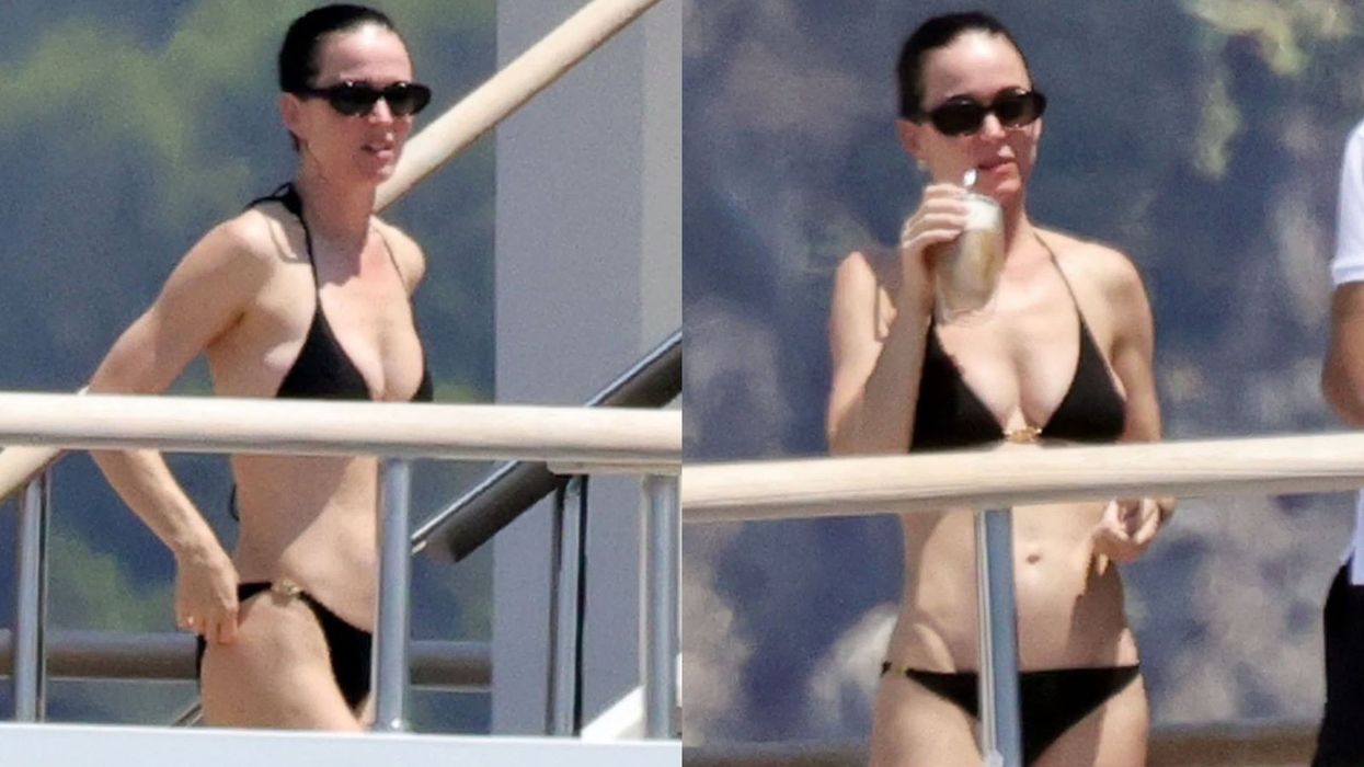 Katy Perry seen in black bikini on Capri yacht after Orlando Bloom split