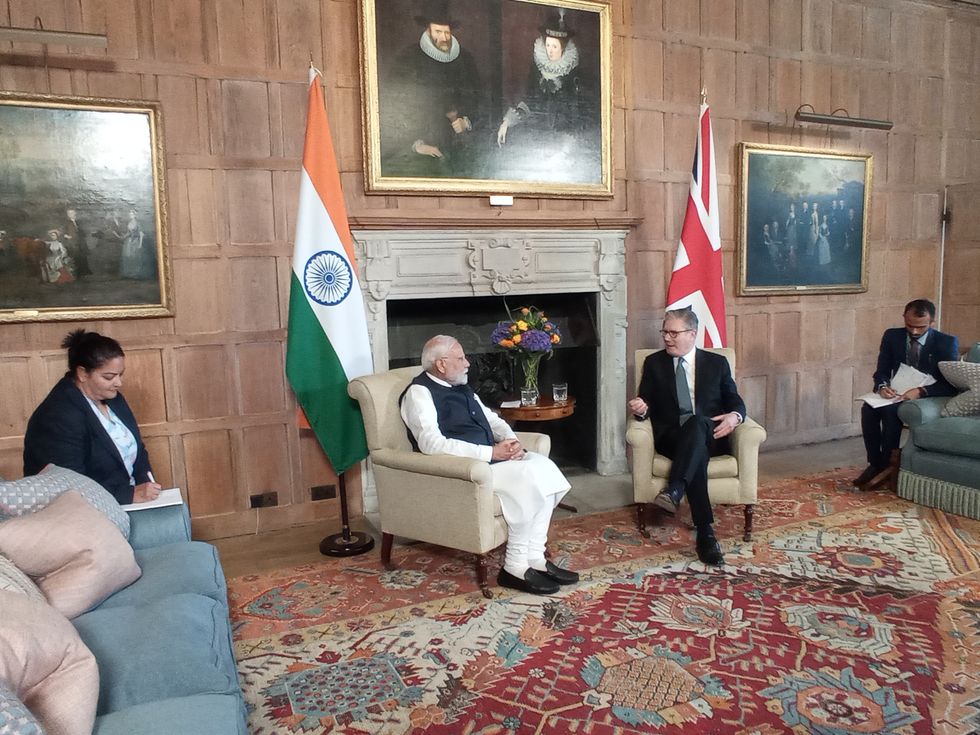 Keir Starmer and Narendra Modi