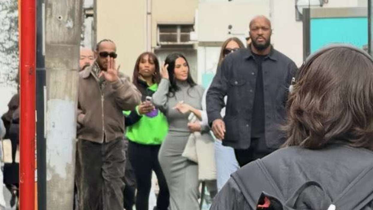 Kim Kardashian and Lewis Hamilton