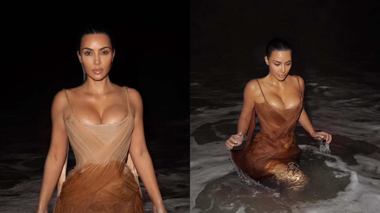 Kim Kardashian in McQueen dress