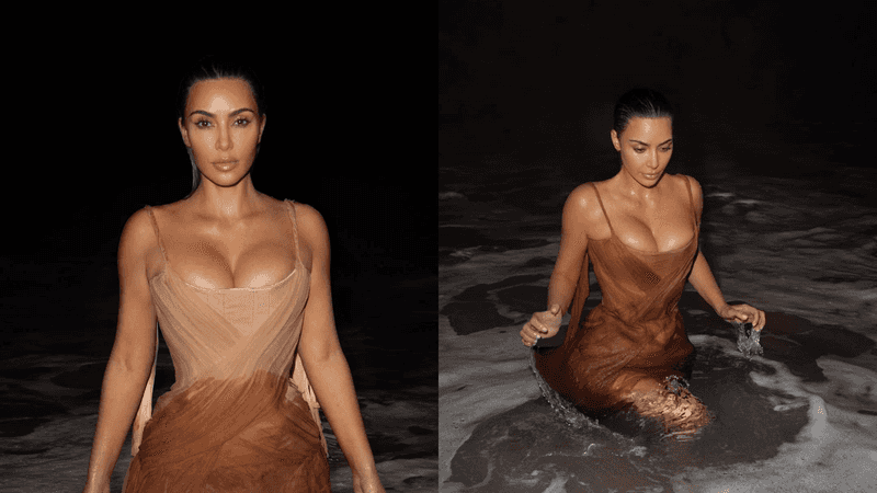 Kim Kardashian's Sea Stunt With McQueen Dress Breaks the Internet | EasternEye Kim Kardashian's Sea Stunt With McQueen Dress Breaks the Internet | EasternEye