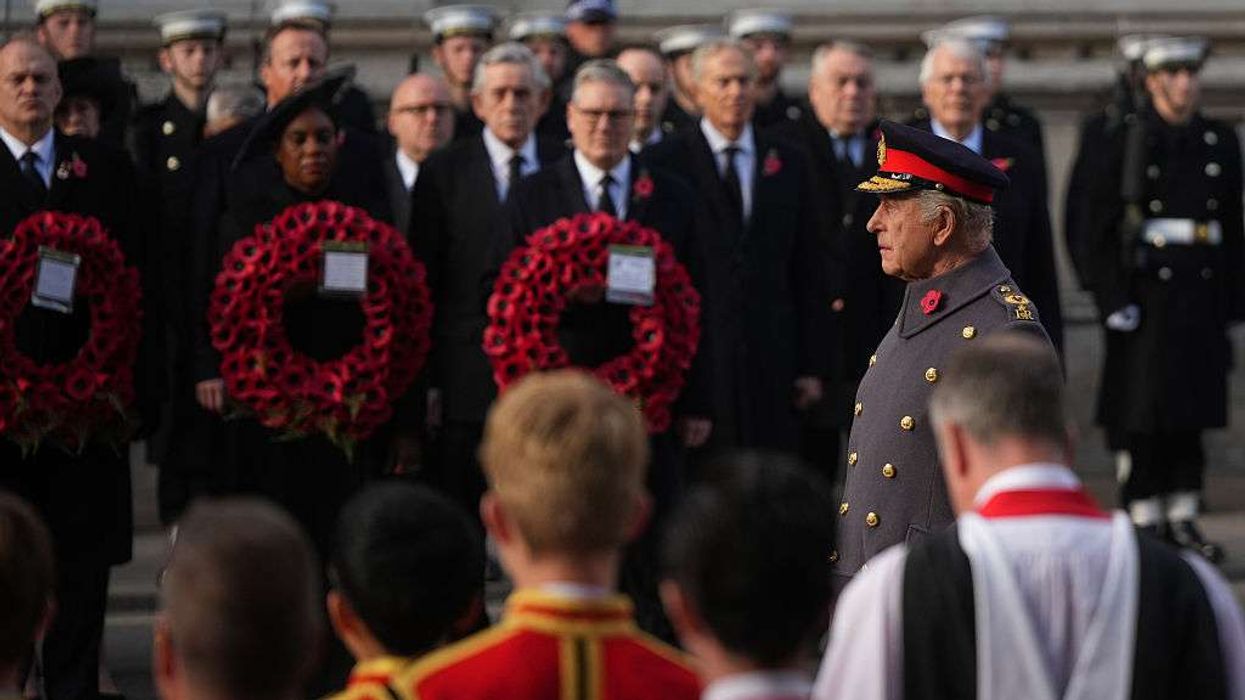 King Charles leads Remembrance Day service at Cenotaph