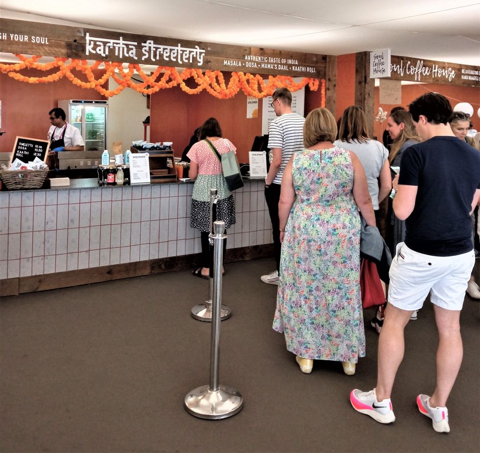 LEAD 1 Inset Chelsea Flower Show 2022 masala dosa corner my pic 28 May 2022