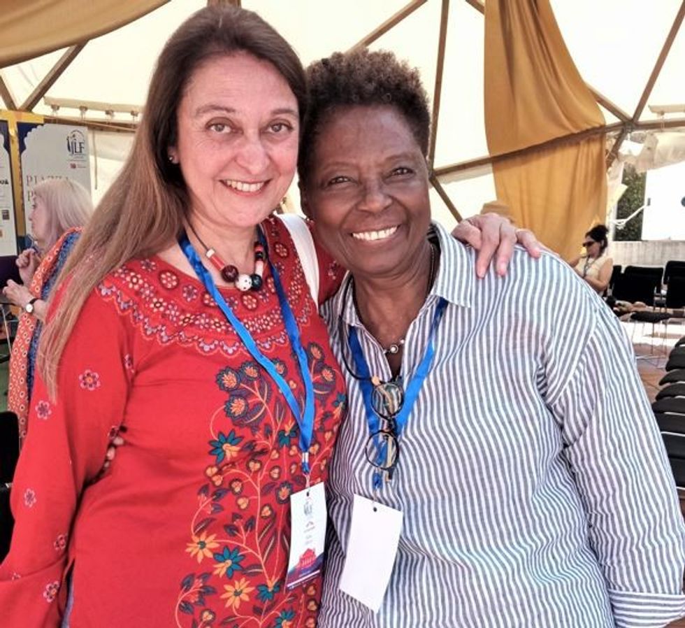 LEAD 2 JLF London 2023 Kim Oliver left and Rosemarie Hudson 12 June 2023