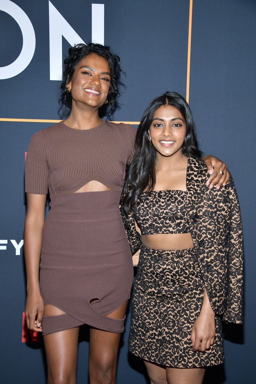 LEAD Charithra Chandran INSET With Simone Ashley GettyImages 1397462026