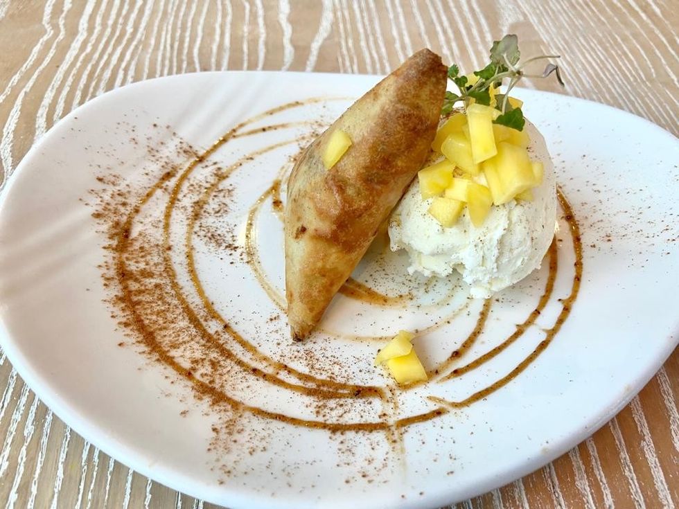 LEAD Food trends Apple crumble samosa