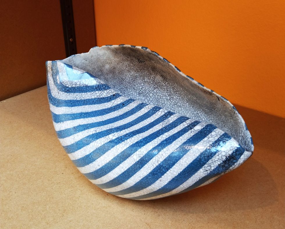 LEAD Inset 3 Asian artists at Summer Exhibition pic two. Kiran Chauhan. Biomorphic Vessel 15 June 2024