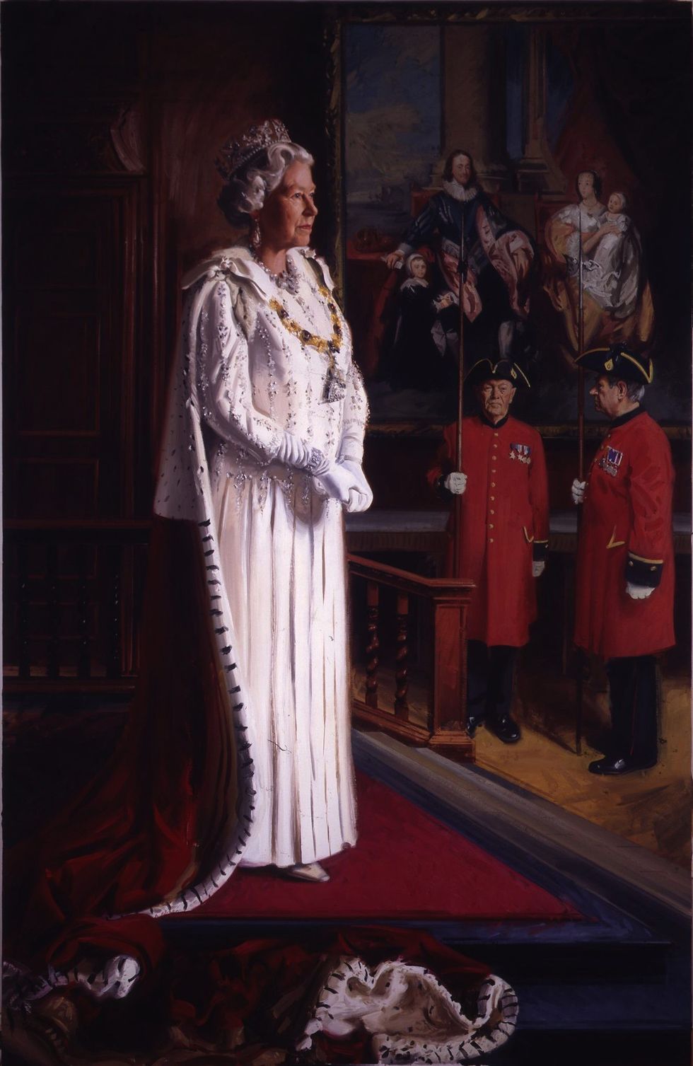 LEAD INSET 4 1999 Andrew Festing PPRP MBE Her Majesty The Queen for Royal Hospital Chelsea