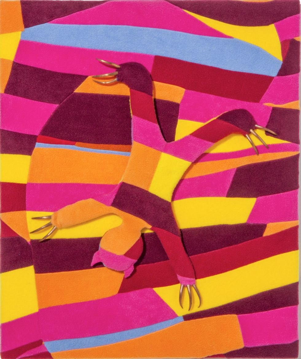 LEAD Inset 6 Asian artists at Summer Exhibition pic eight. Permindar Kaur. Falling 15 June 2024