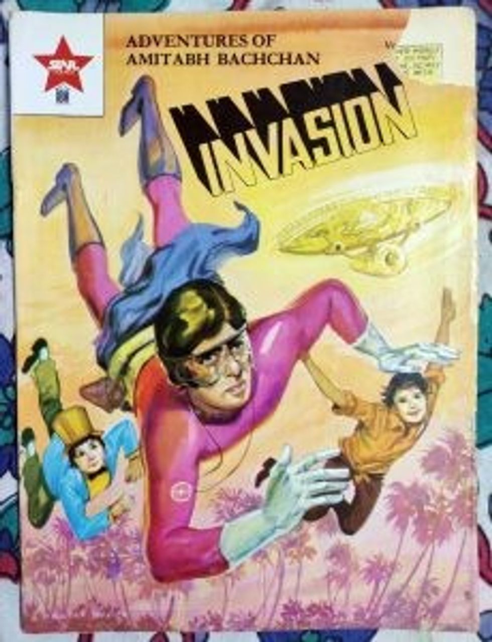 Lead inset adventures of amitabh bachchan comic 1600
