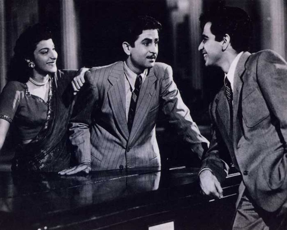 Lead inset Andaz Raj Kapoor Dilip Kumar nargis