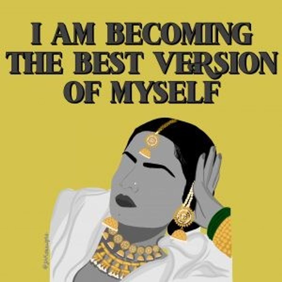 Lead inset art work EMBRACE YOURSELF by ZHK