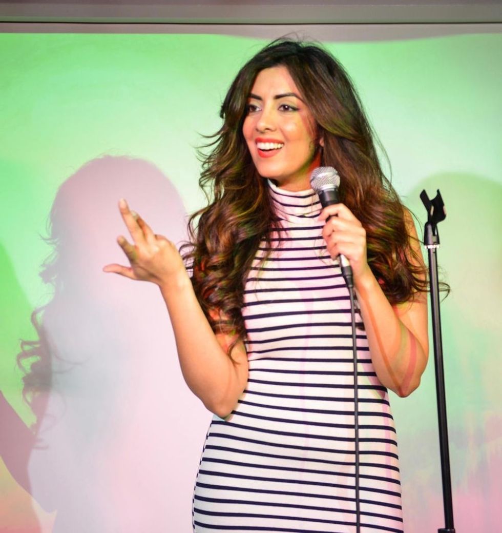 Lead inset Noreen Khan on stage 34