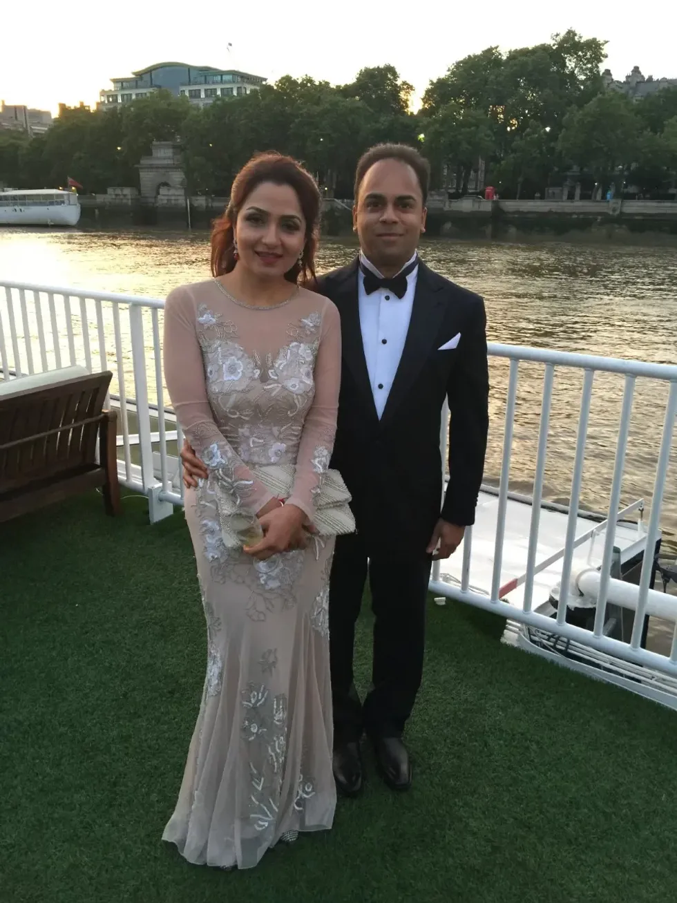 LEAD Kamal Pankhania with wife Shraddha