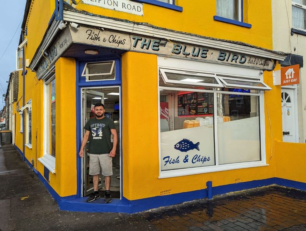LEAD Luton Town INSET 1 Muhammad Ali at his Halal Fish Chips shop