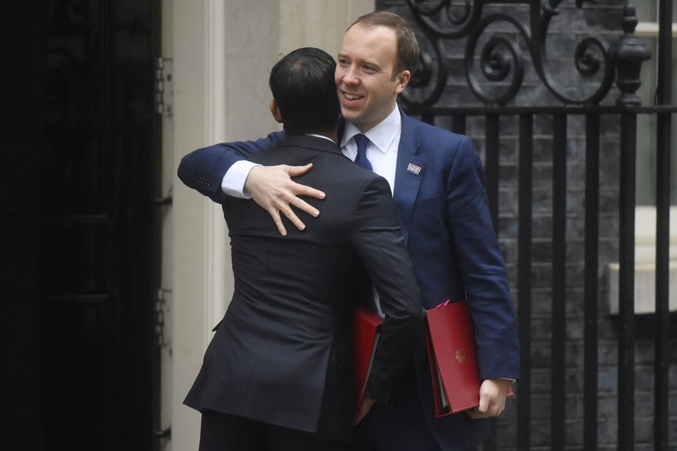 LEAD Matt Hancock Rishi Sunak 1a GettyImages 1193598301