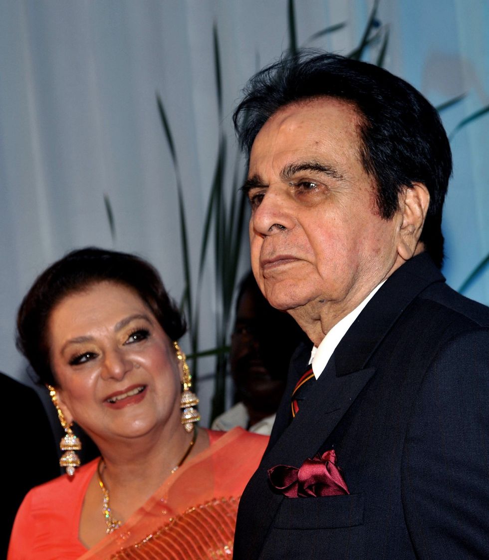 Lead overlap Dilip Kumar Saira Banu credit STRDEL AFP GettyImages