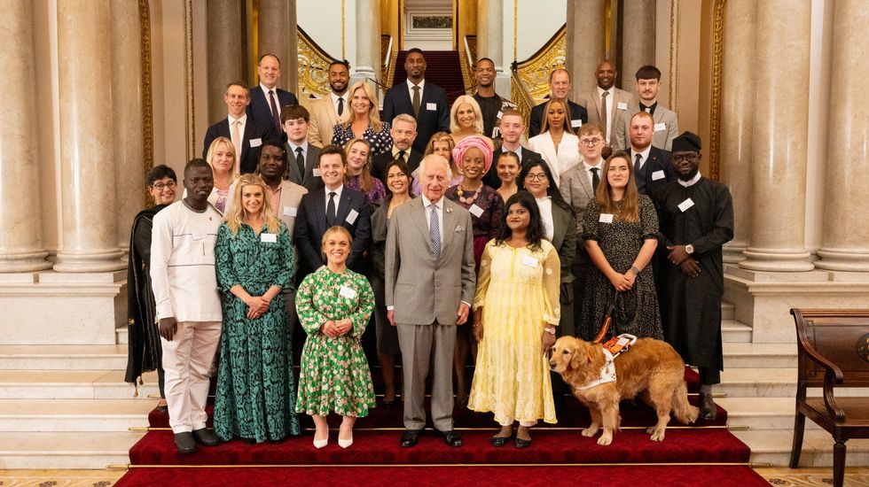 LEAD Princes Trust INSET DSN P143 PTA2024 Buckingham Palace Winners Reception with HM King 1