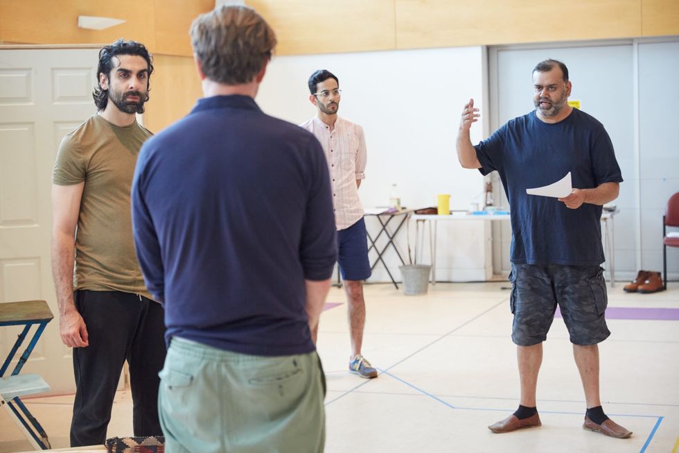 LEAD The Invisible Hand Scott Karim Bashir Sid Sagar Dar Tony Jayawardena Imam Saleem. Photo by Mark Douet.