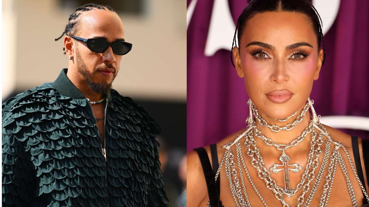 Lewis Hamilton and Kim Kardashian