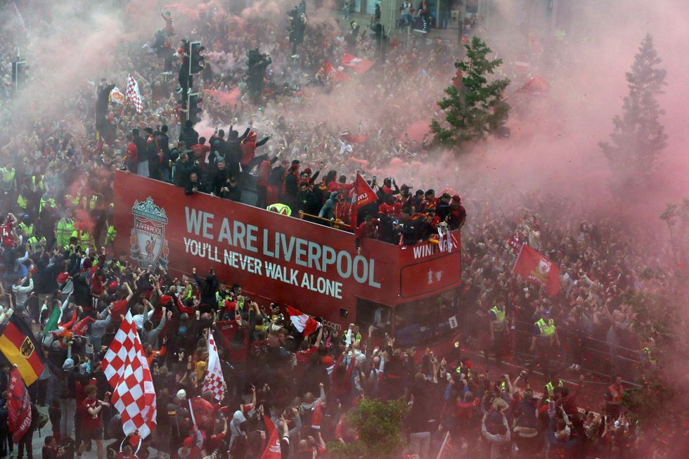 Liverpool trophy parade