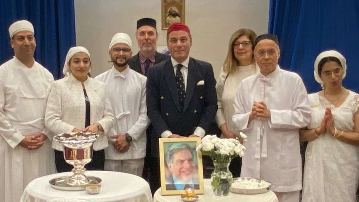 Lord Karan Bilimoria, patron of the Zoroastrian Trust Funds of Europe (ZTFE), led the meeting and shared his reflections on Tata, with whom he had worked since 2002. (Photo credit: Zoroastrian Trust Funds of Europe)