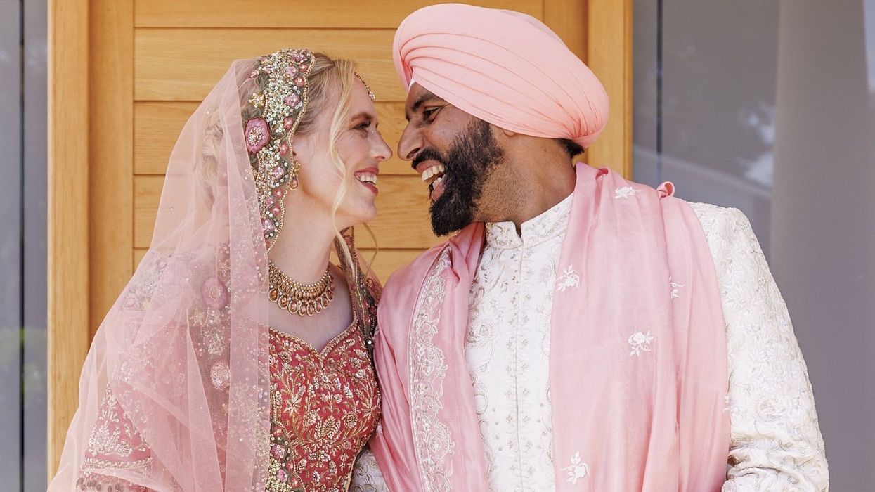 Labour MPs Jeevun Sandher and Louise Jones marry in multicultural wedding