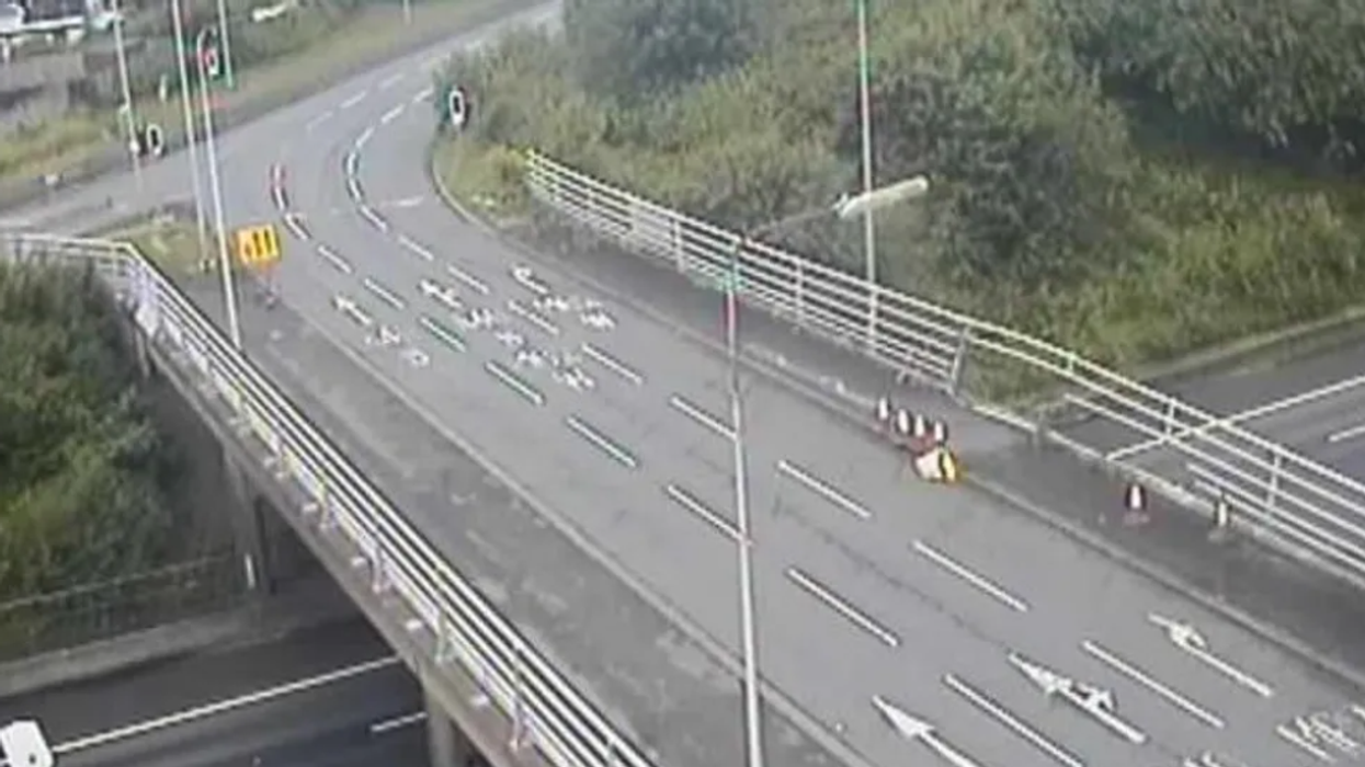 Major Delays on M62 After Lorry Crash and Fuel Spill
