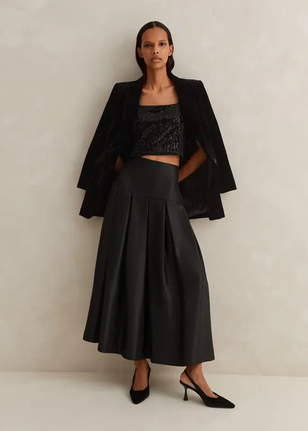 Maxi Skirts New Vibe Evening Shimmer Pleated Maxi Skirt Me Em 225