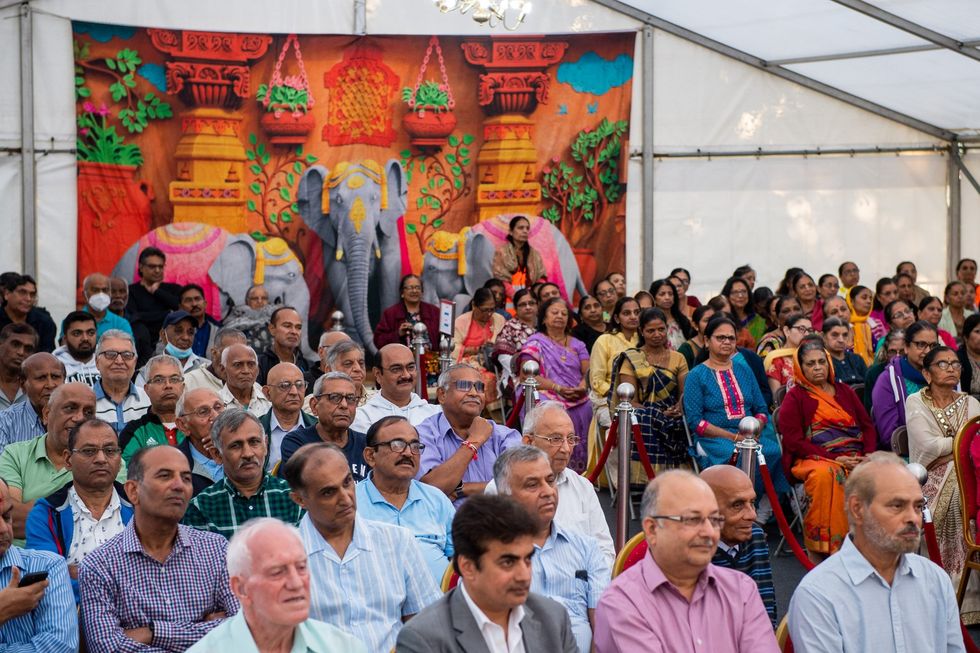 Members of the congregation of the Shree Hanuman Temple 2