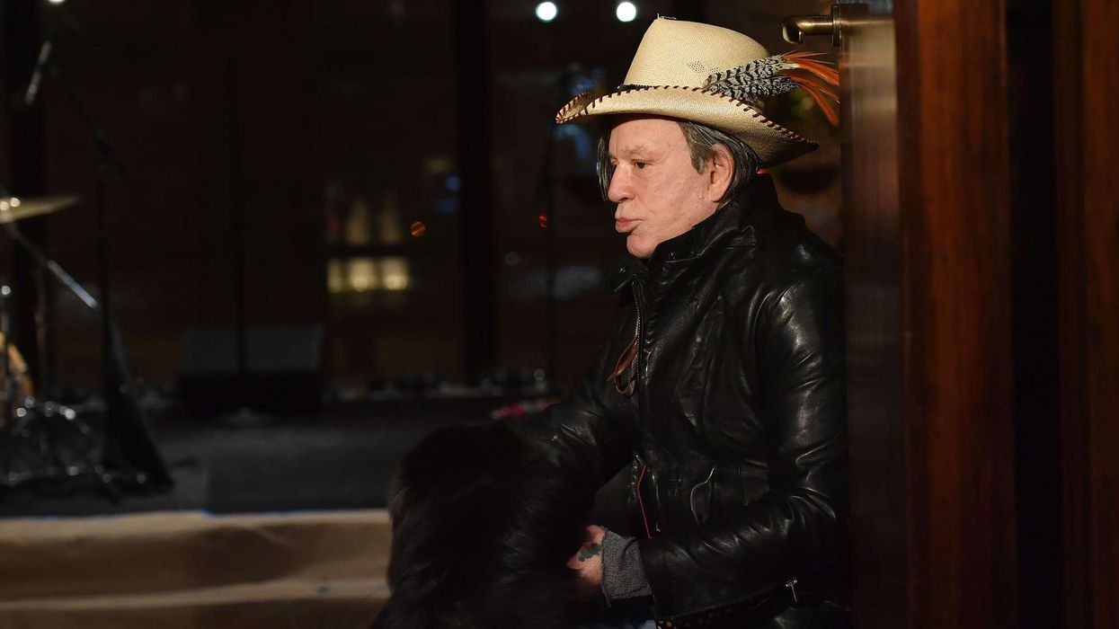 Mickey Rourke eviction fundraiser