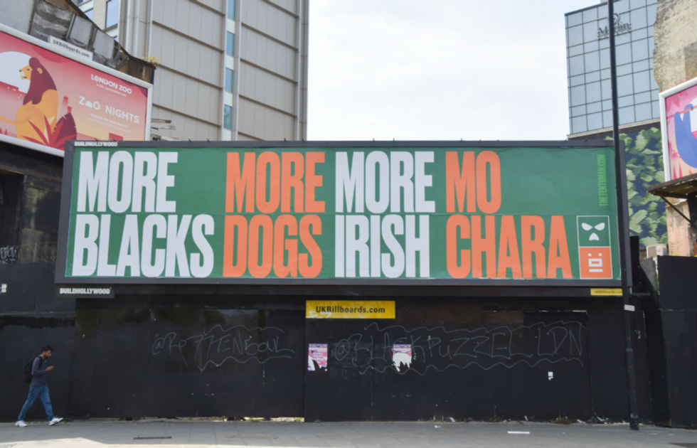 Mo Chara Terror Charge Sparks Billboard Protest by Kneecap