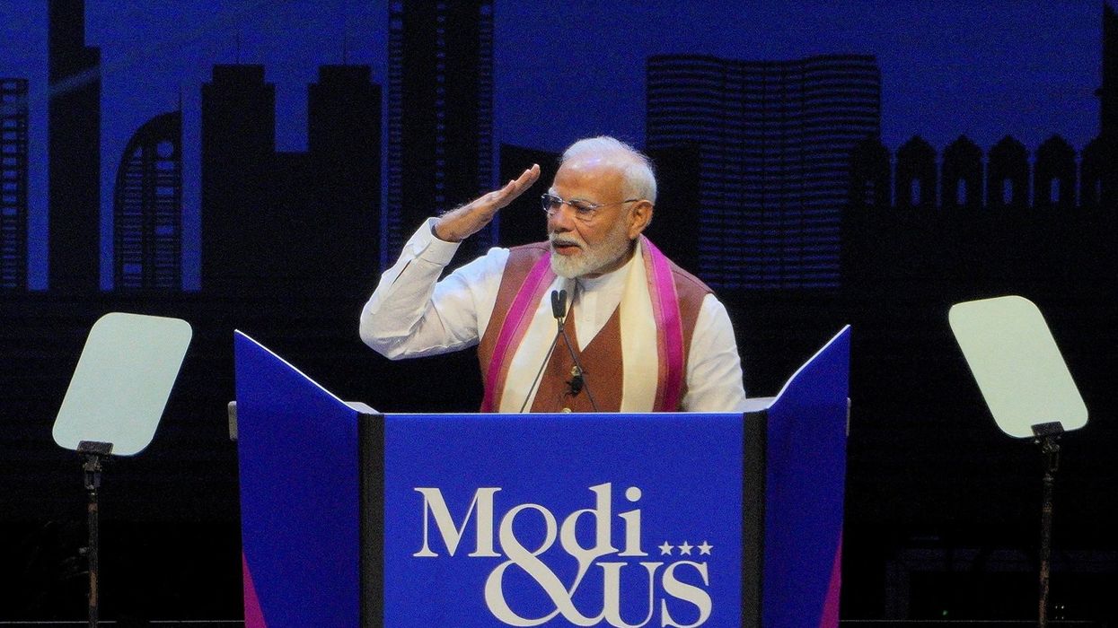 Modi attends a gathering of the Indo-American Community of USA (IACU) in New York City on September 22, 2024. (Photo: Reuters)