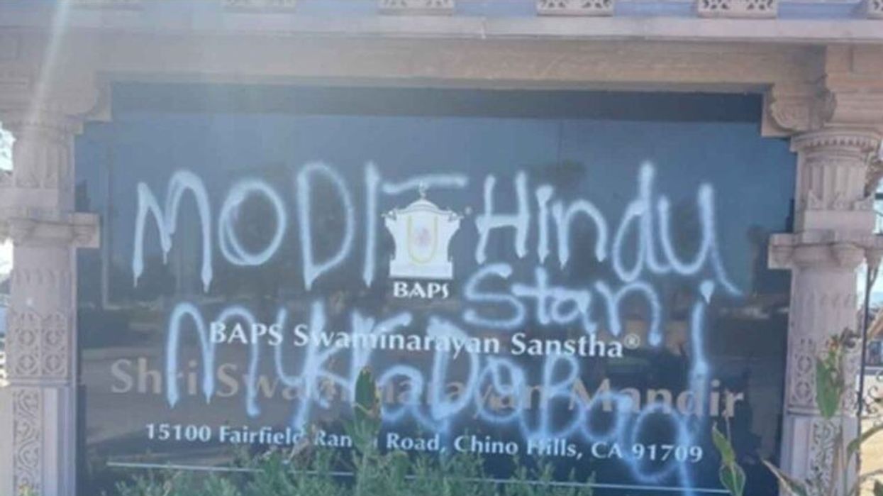 California temple vandalised with anti-India graffiti