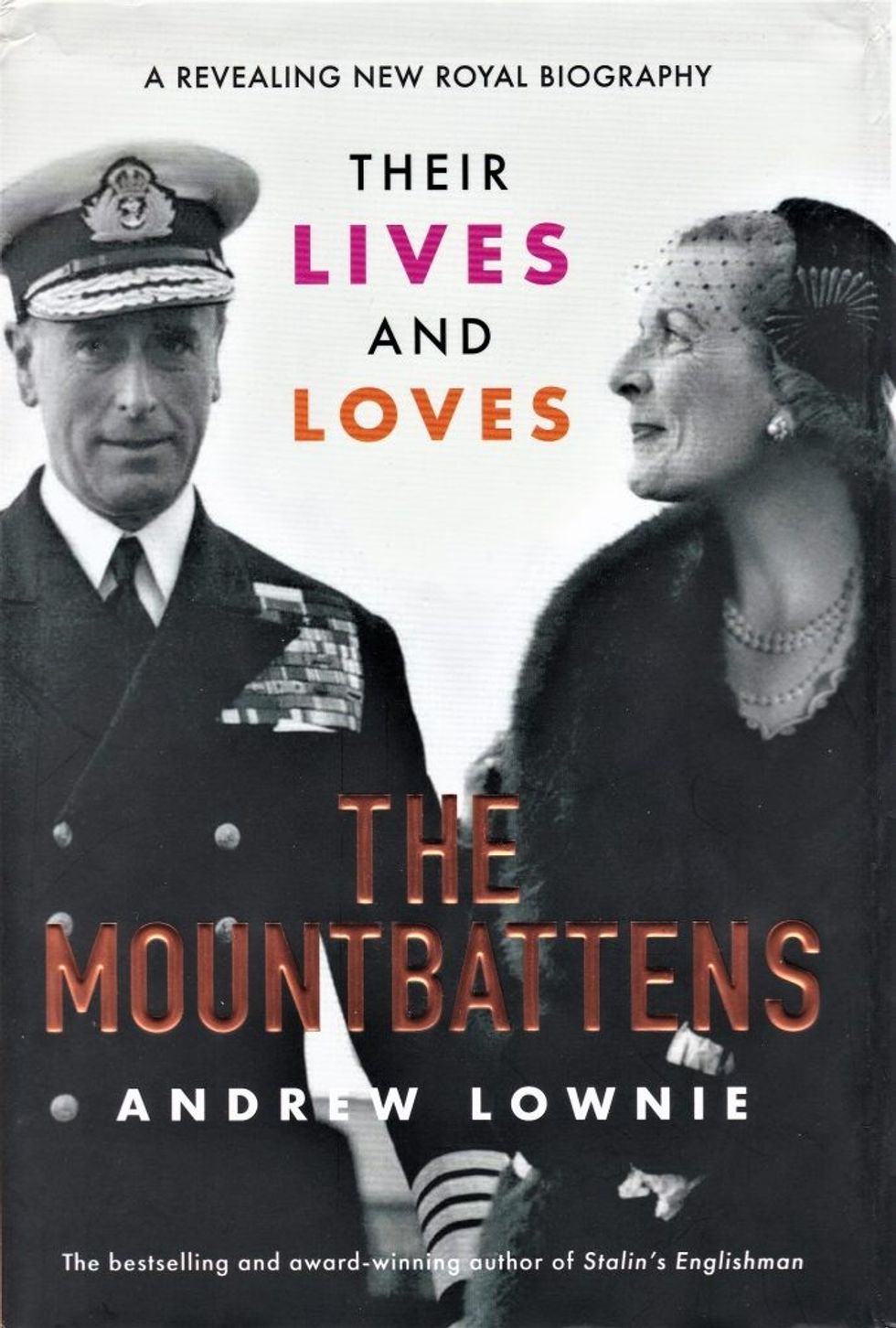Mountbatten book by Andrew Lownie cover 6 Jan 2020