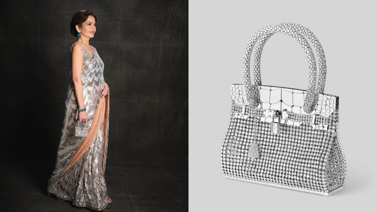 Nita Ambani  in Hermès Sac Bijou