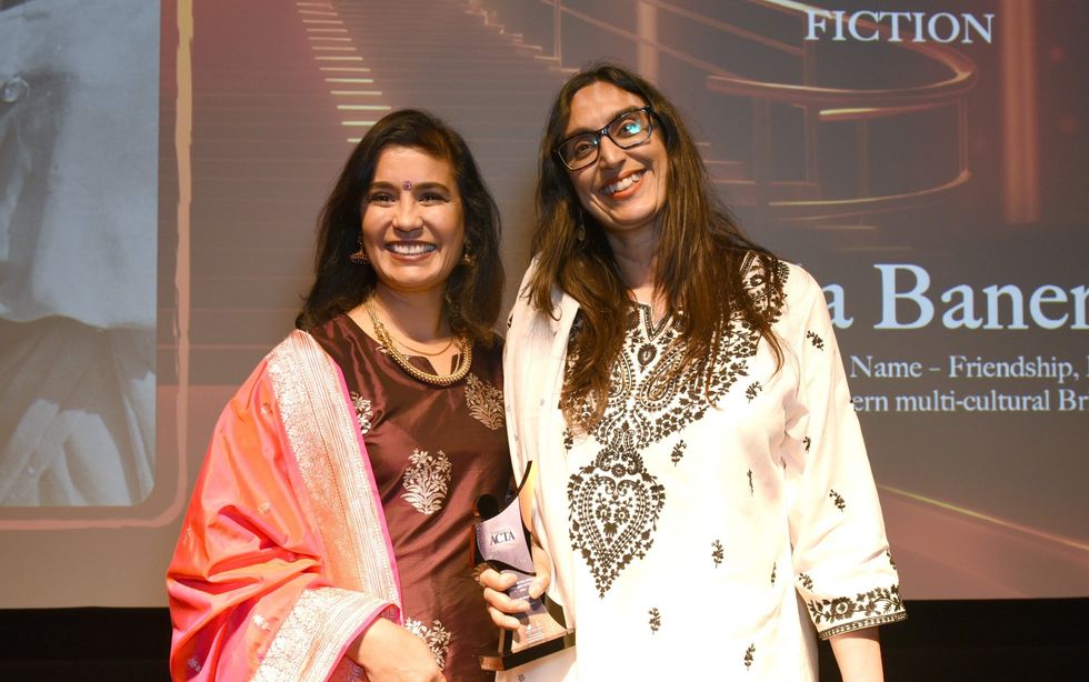 NON FICTION Judge Anuja Dhir and winner Sheela Banerjee Eastern Eye Arts Culture and Theatre Awards 013 Copy