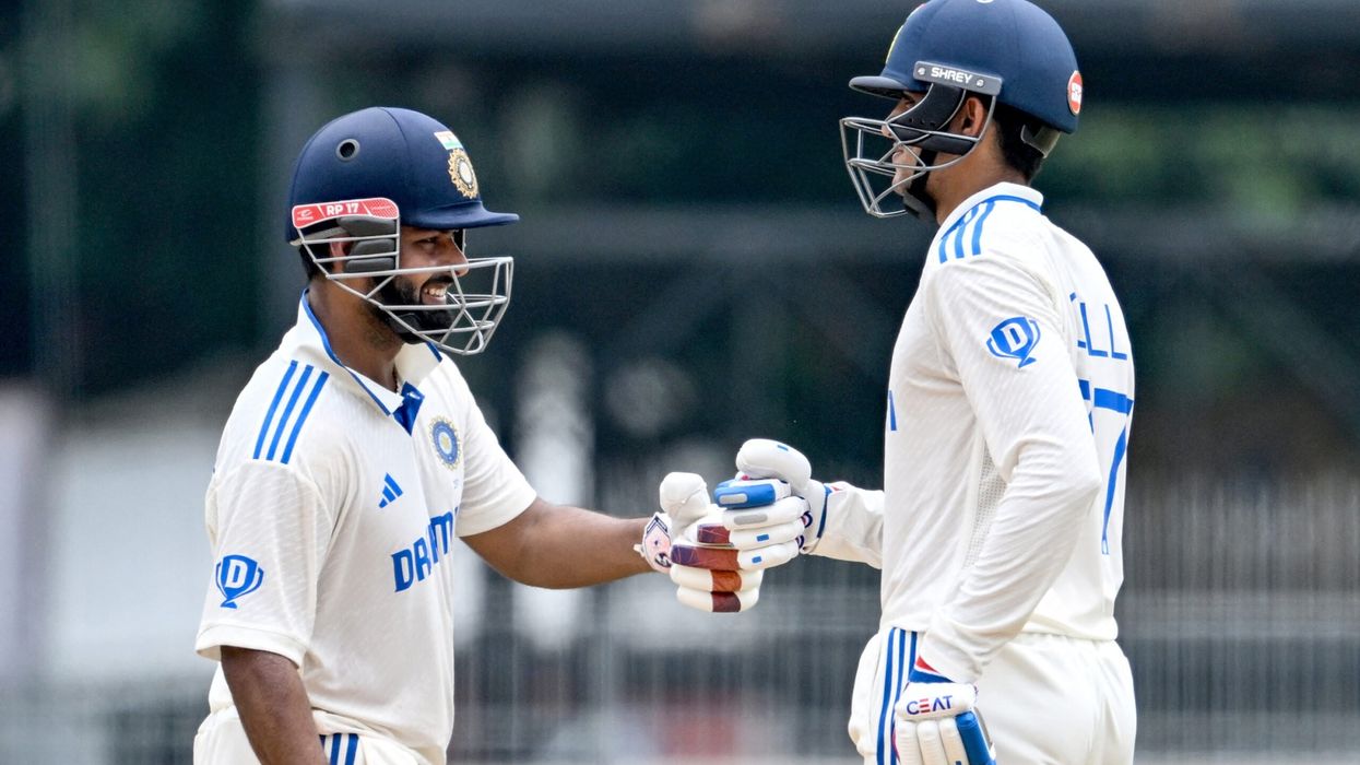 Opener Shubman Gill and Rishabh Pant, who returned to the team, scored centuries to strengthen India’s position in Chennai. (Photo: Getty Images)