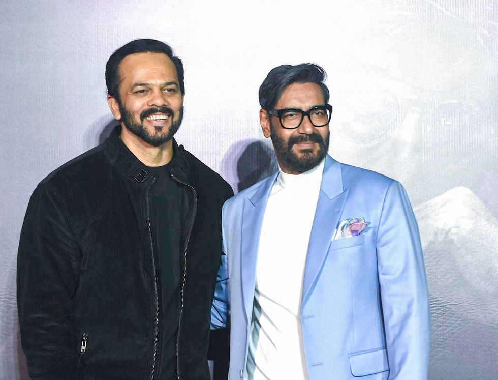 P Partnership Ajay Devgn Rohit Shetty credit SUJIT JAISWAL AFP via Getty Images 88411