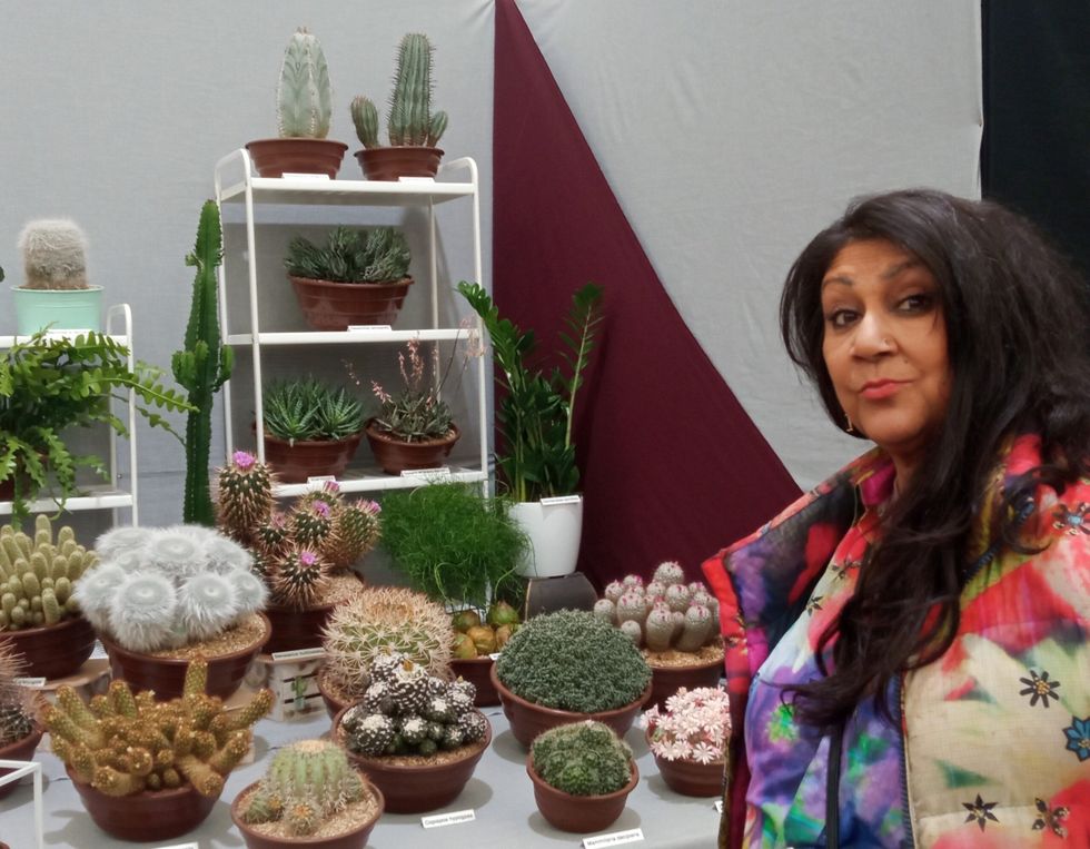 p17 LEAD Inset 5 Chila Burman at Chelsea. Cactus corner 26 May 2024